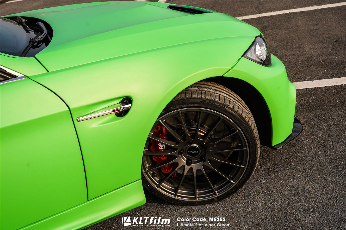 BMW M3 Wrap - Super Gloss Viper Green