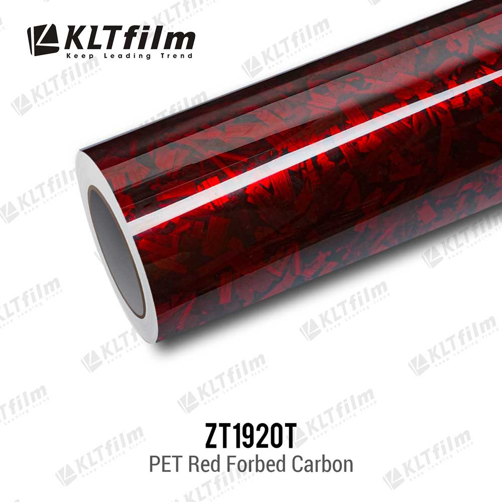 PET Red Forbed Carbon Vinyl