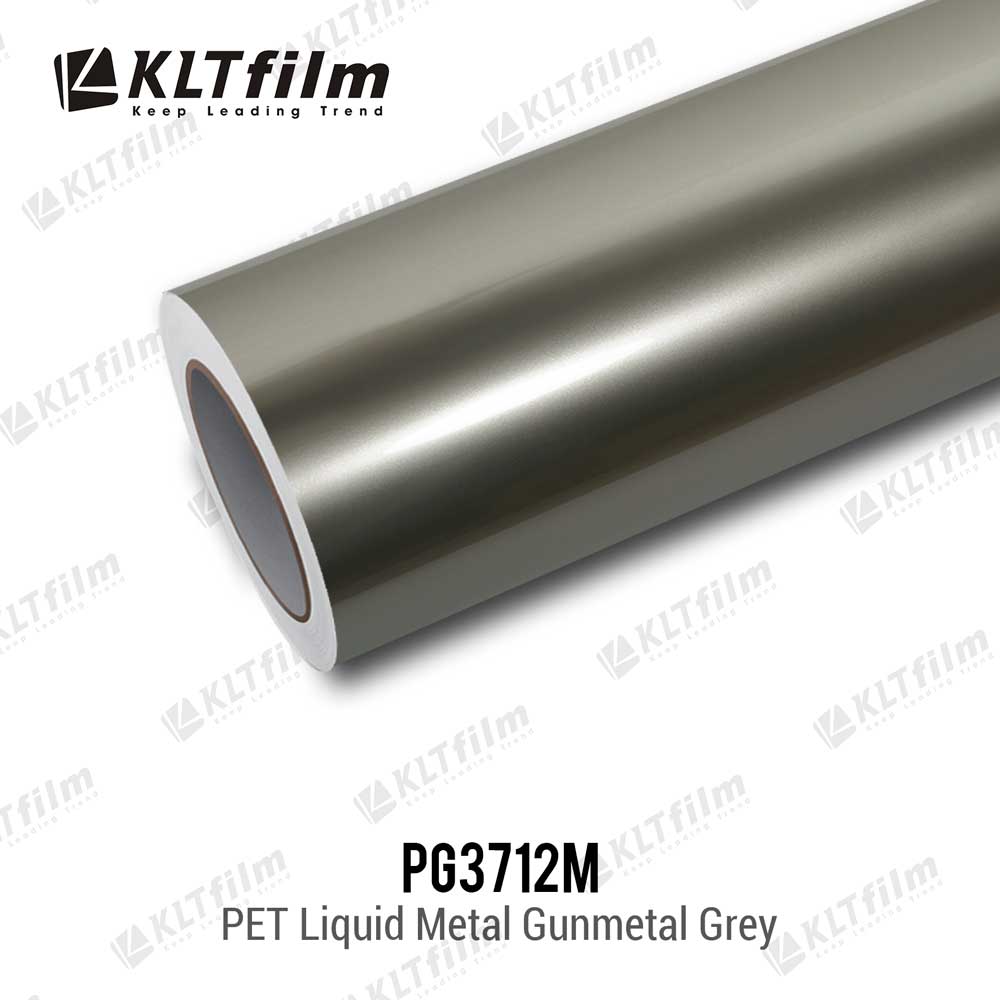 PET Liquid Metal Gunmetal Grey Vinyl